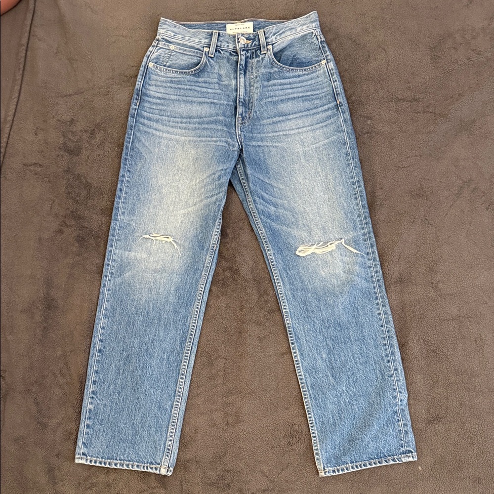 SLVRLAKE Light Blue Distressed Jeans